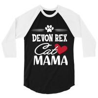 Hot Trend Devon Rex Cat Mama 3/4 Sleeve Shirt | Artistshot