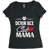 Hot Trend Devon Rex Cat Mama Women's Triblend Scoop T-shirt | Artistshot