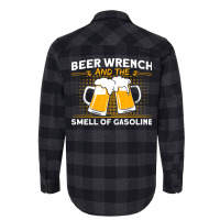 Beer Wrench Smell Of Gasoline Car Mechanic Cute Flannel Shirt | Artistshot