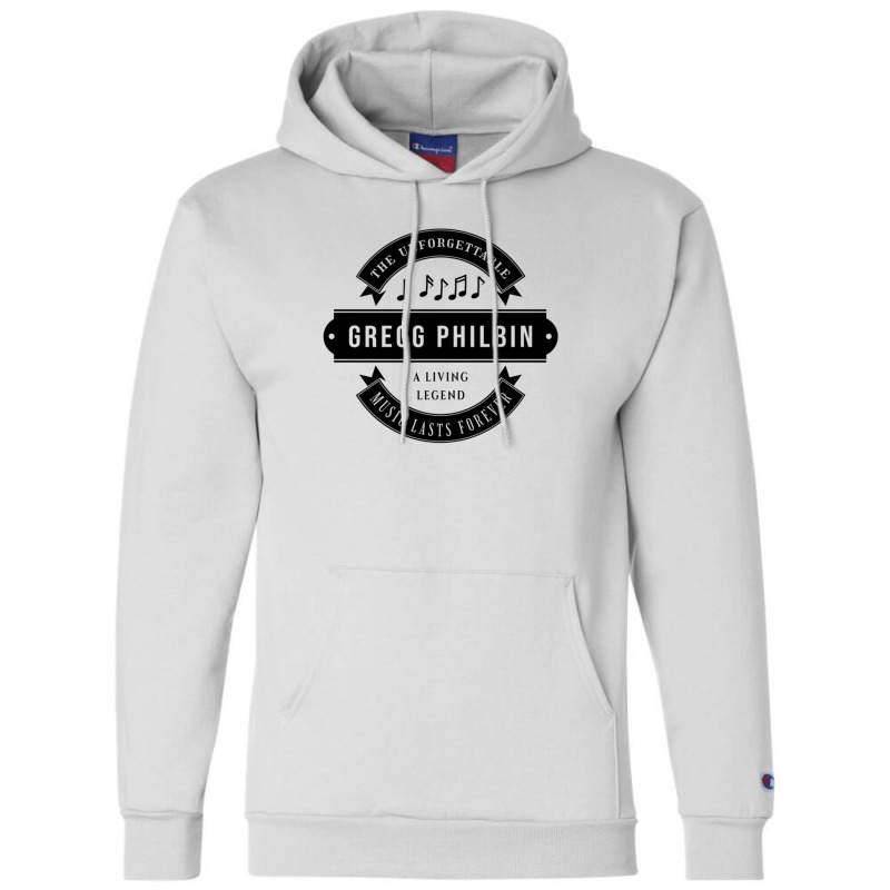 Gregg Philbin  Search For Music Lasts Forever And  Champion Hoodie | Artistshot