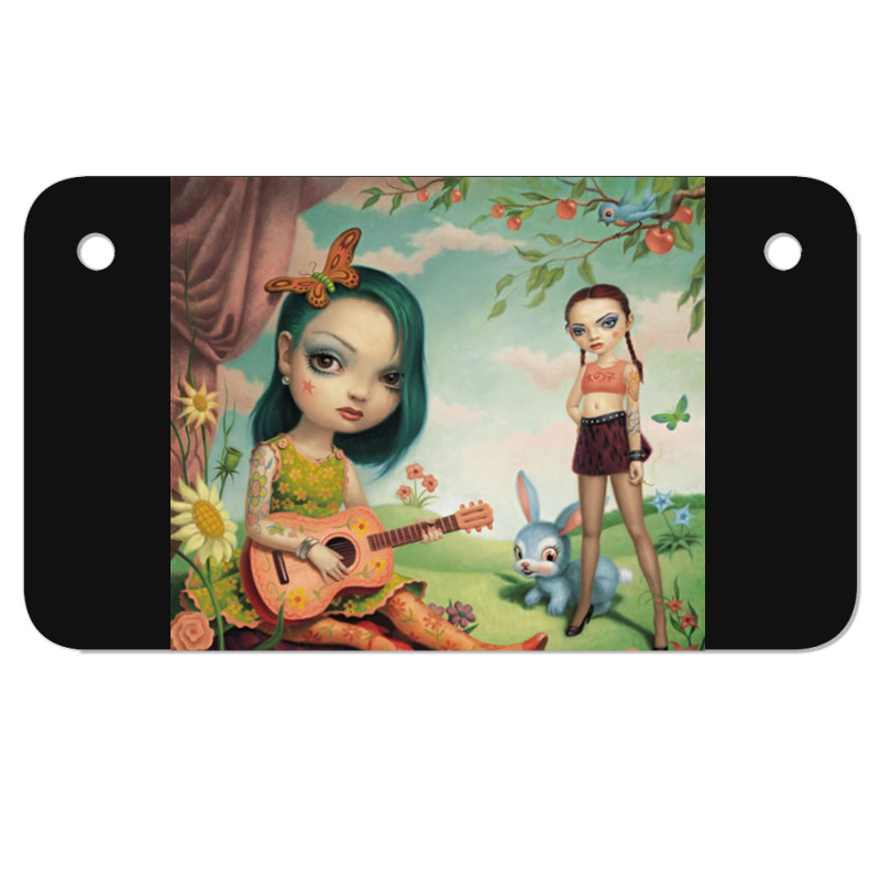 Mark Ryden - Duo Siblings Motorcycle License Plate | Artistshot