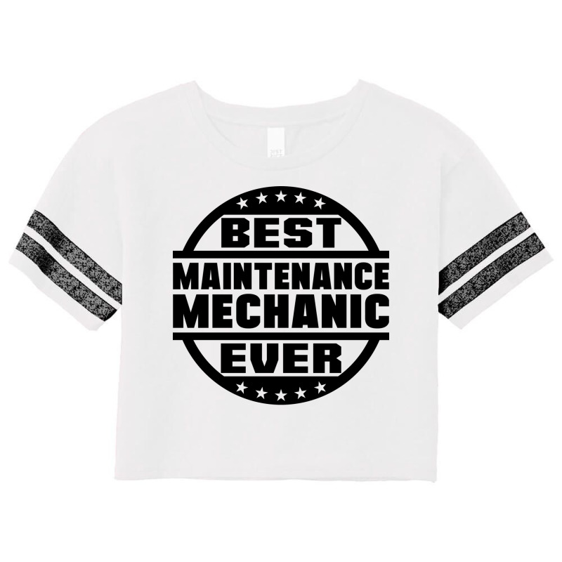 Best Maintenance Mechanic Ever Retro Scorecard Crop Tee by ntallashykidx | Artistshot