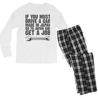 Car Auto Motorcycle Mechanic Funny Sayings And Die Men's Long Sleeve Pajama Set | Artistshot