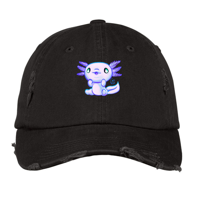 Cutie Axolotl Snow Humor Vintage Cap | Artistshot