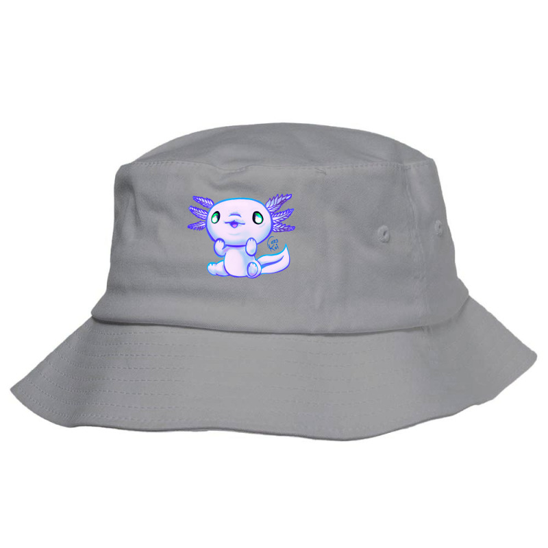 Cutie Axolotl Snow Humor Bucket Hat | Artistshot