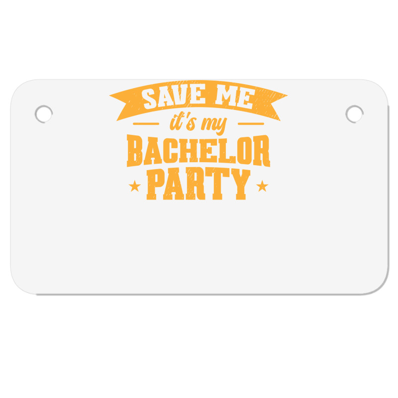 Bachelor Drinking Groom Bachelor Party Love Motorcycle License Plate | Artistshot