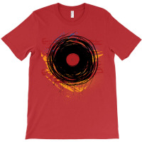 Vinyl Record Retro Grunge With Paint And Scratches T-shirt | Artistshot