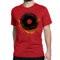 Vinyl Record Retro Grunge With Paint And Scratches Classic T-shirt | Artistshot