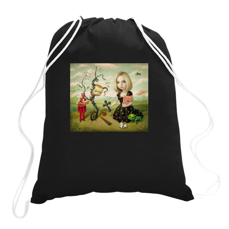 Mark Ryden - The Ghost Of Anton Chigurh Drawstring Bags | Artistshot