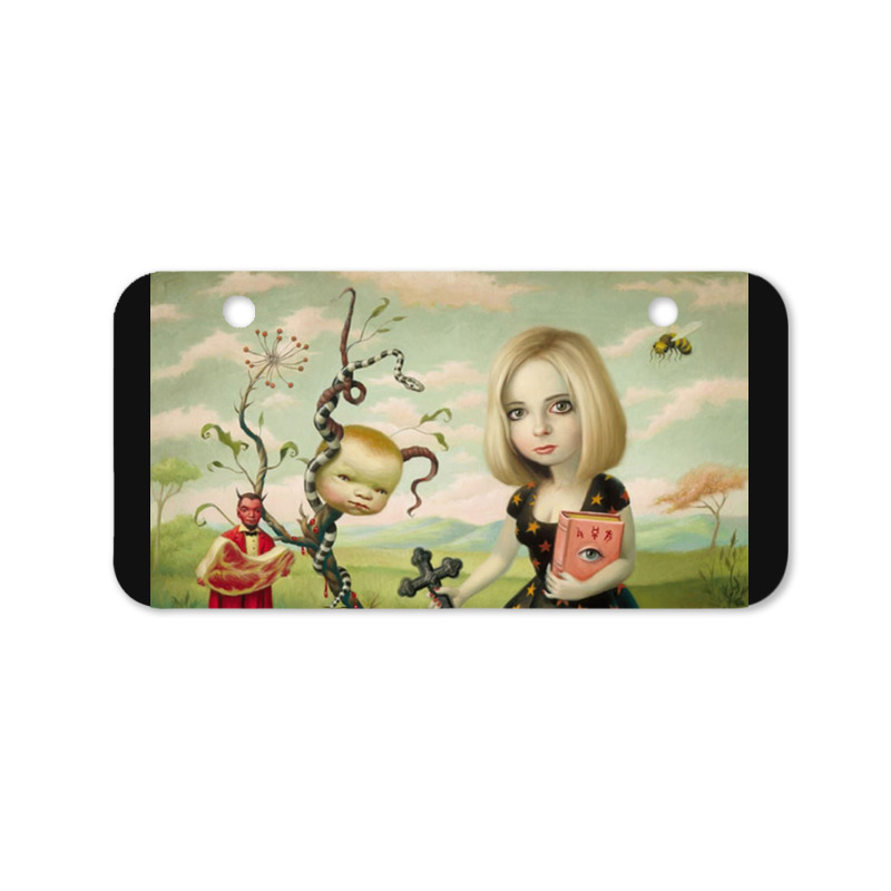 Mark Ryden - The Ghost Of Anton Chigurh Bicycle License Plate | Artistshot