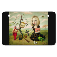 Mark Ryden - The Ghost Of Anton Chigurh Atv License Plate | Artistshot