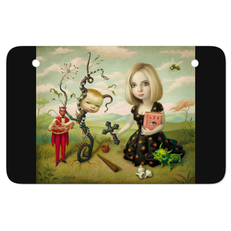 Mark Ryden - The Ghost Of Anton Chigurh Atv License Plate | Artistshot