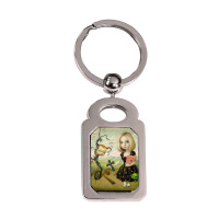 Mark Ryden - The Ghost Of Anton Chigurh Silver Rectangle Keychain | Artistshot