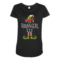 Banker Elf Family Matching Christmas Group Funny P Maternity Scoop Neck T-shirt | Artistshot