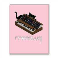 Synthesizer Cat Meow Metal Print Vertical | Artistshot