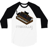 Synthesizer Cat Meow 3/4 Sleeve Shirt | Artistshot