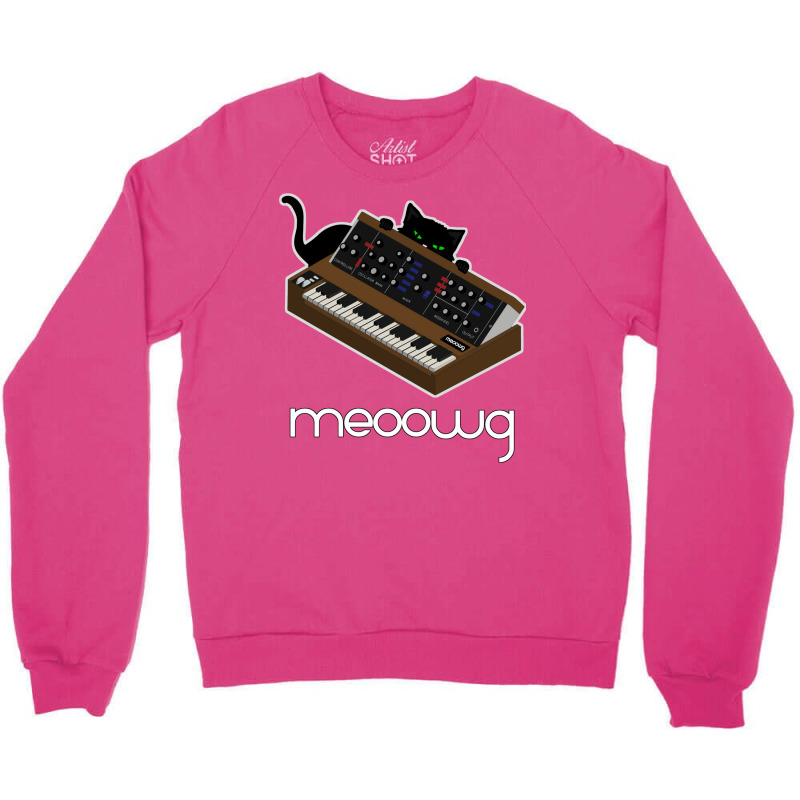 Synthesizer Cat Meow Crewneck Sweatshirt | Artistshot