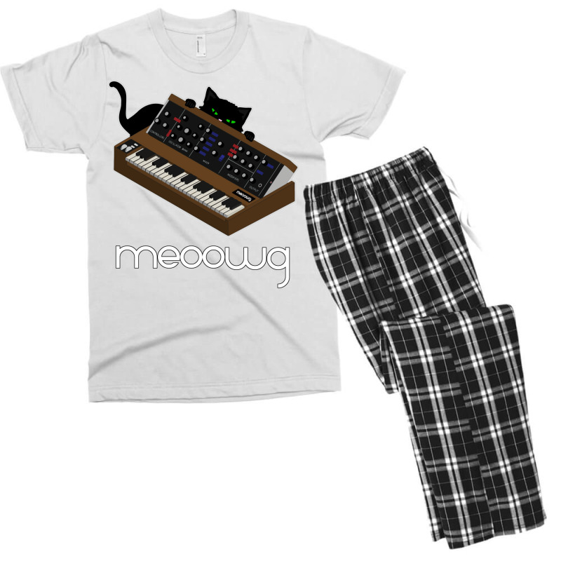 Synthesizer Cat Meow Men's T-shirt Pajama Set | Artistshot