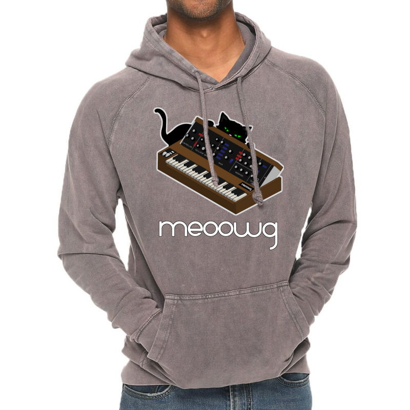 Synthesizer Cat Meow Vintage Hoodie | Artistshot