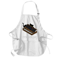 Synthesizer Cat Meow Medium-length Apron | Artistshot