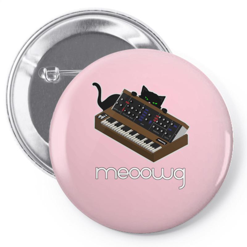 Synthesizer Cat Meow Pin-back Button | Artistshot