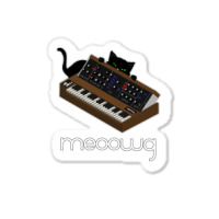 Synthesizer Cat Meow Sticker | Artistshot