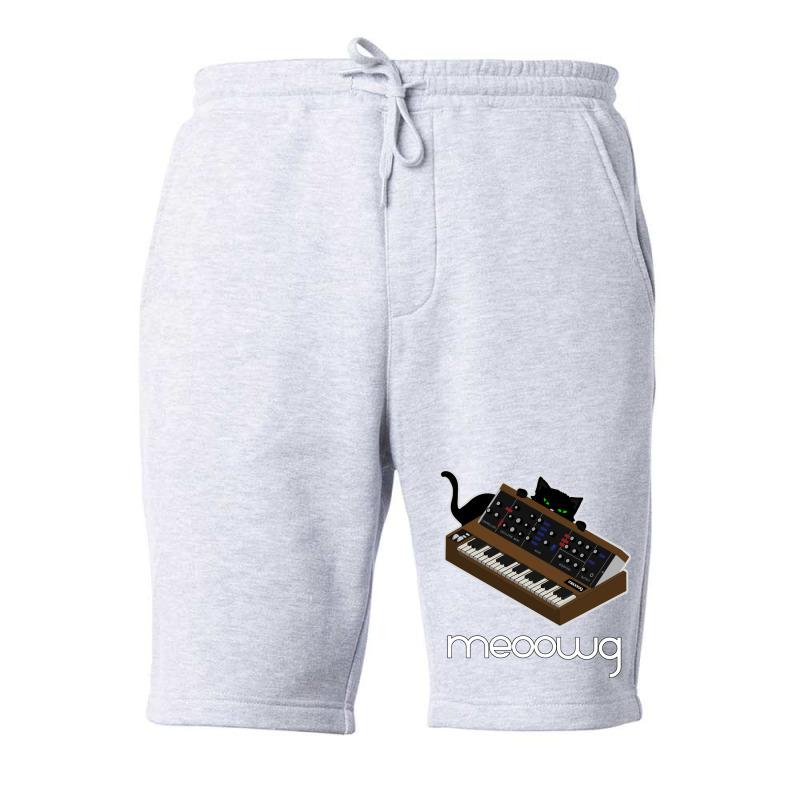 Synthesizer Cat Meow Fleece Short | Artistshot