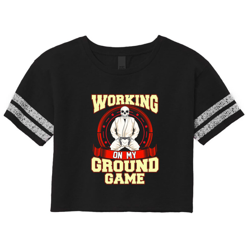 Funny Cool Ground Game Fighter Judo Skull Fight Sp Scorecard Crop Tee by PauletteWatkins1 | Artistshot