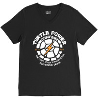 Turtle Power Company V-neck Tee | Artistshot