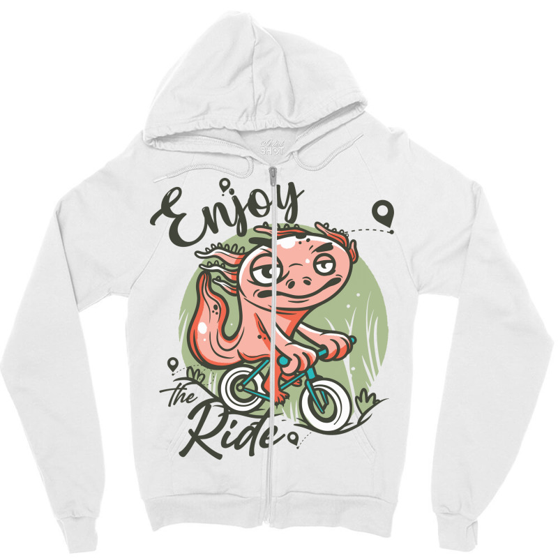 Relaxxie The Axolotl Trending Zipper Hoodie | Artistshot