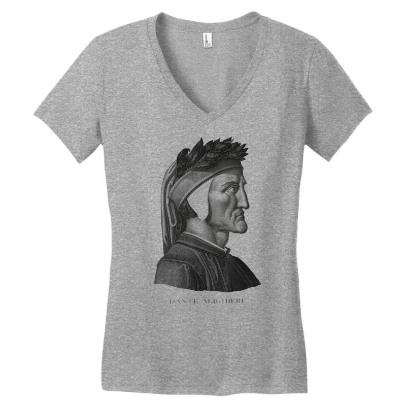 Dante Alighieri Portrait Divine Comedy, Purgatory, Women's V-Neck T-Shirt by simichh | Artistshot