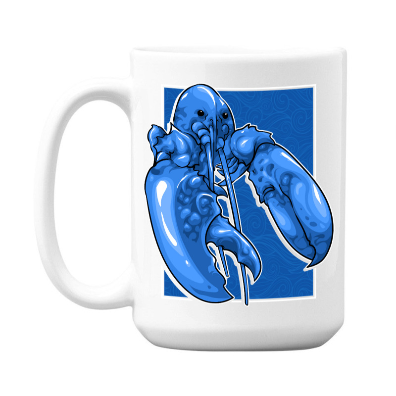 Funny Jumpscare Lobster Meme Blue Crustacean Pullo 15 Oz Coffee Mug | Artistshot