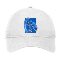 Funny Jumpscare Lobster Meme Blue Crustacean Pullo Adjustable Cap | Artistshot