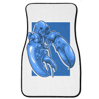 Funny Jumpscare Lobster Meme Blue Crustacean Pullo Front Car Mat | Artistshot