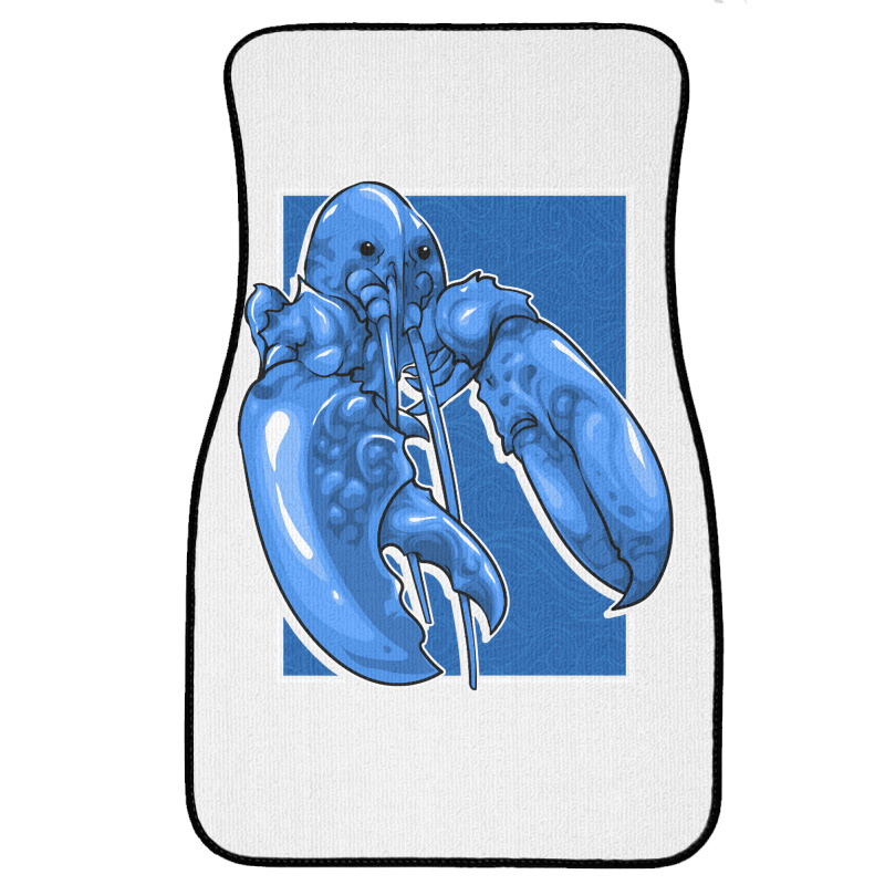 Funny Jumpscare Lobster Meme Blue Crustacean Pullo Front Car Mat | Artistshot