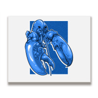 Funny Jumpscare Lobster Meme Blue Crustacean Pullo Metal Print Horizontal | Artistshot