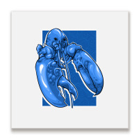 Funny Jumpscare Lobster Meme Blue Crustacean Pullo Metal Print Square | Artistshot