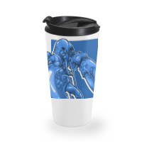 Funny Jumpscare Lobster Meme Blue Crustacean Pullo Travel Mug | Artistshot