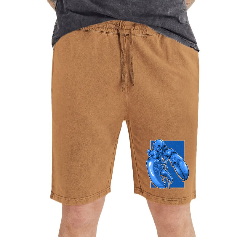 Funny Jumpscare Lobster Meme Blue Crustacean Pullo Vintage Short | Artistshot