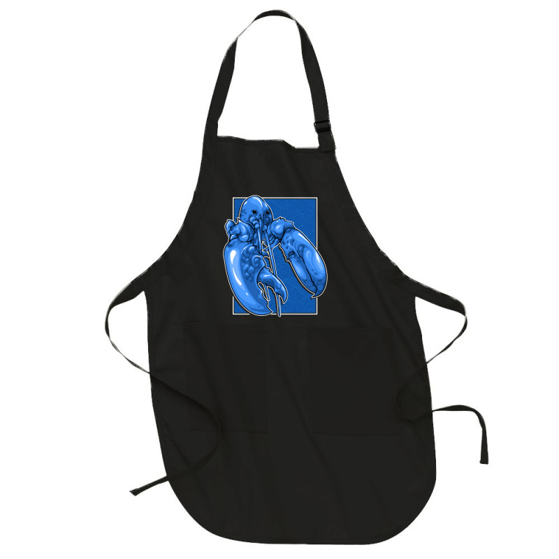 Funny Jumpscare Lobster Meme Blue Crustacean Pullo Full-length Apron | Artistshot