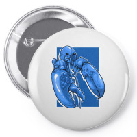 Funny Jumpscare Lobster Meme Blue Crustacean Pullo Pin-back Button | Artistshot