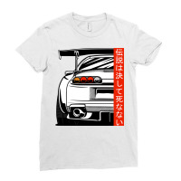 Japanese Domestic Market Tuning Retro 90s Car Lege Ladies Fitted T-shirt | Artistshot