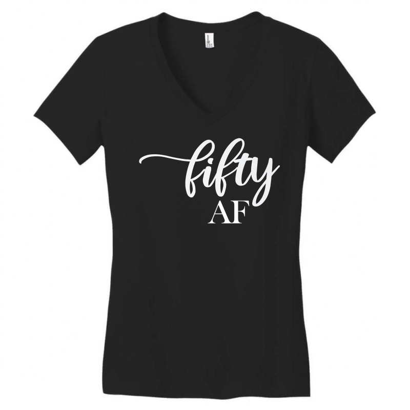 Fifty 50 Af Novelty T Shirt Premium T Shirt Women's V-Neck T-Shirt by arzaba | Artistshot