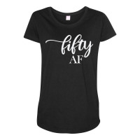 Fifty 50 Af Novelty T Shirt Premium T Shirt Maternity Scoop Neck T-shirt | Artistshot