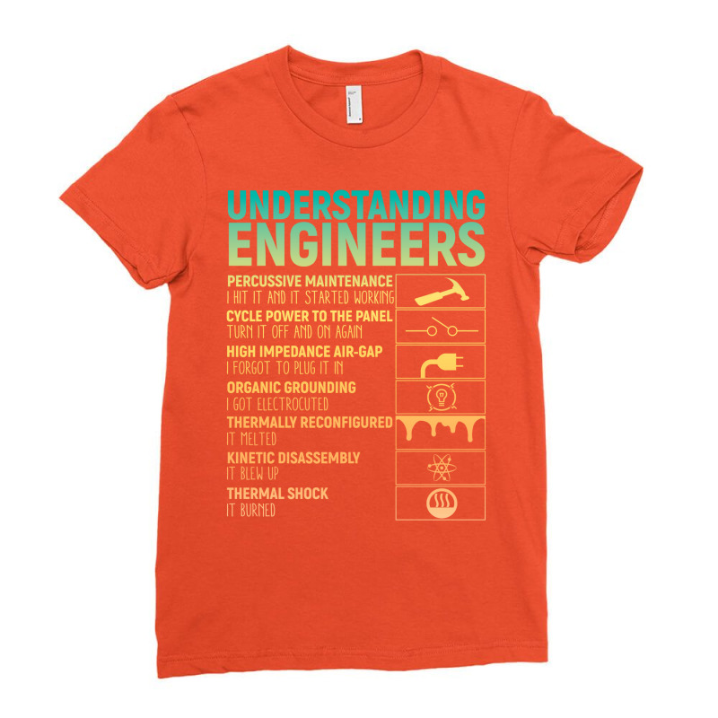 Understanding Engineers Vintage Design Ladies Fitted T-Shirt by ordingwashuk4 | Artistshot