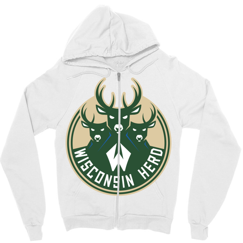 The Wisconsin Herd Zipper Hoodie | Artistshot