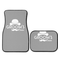 Bachelor Party Grooms Crew  Red Full Set Car Mats | Artistshot