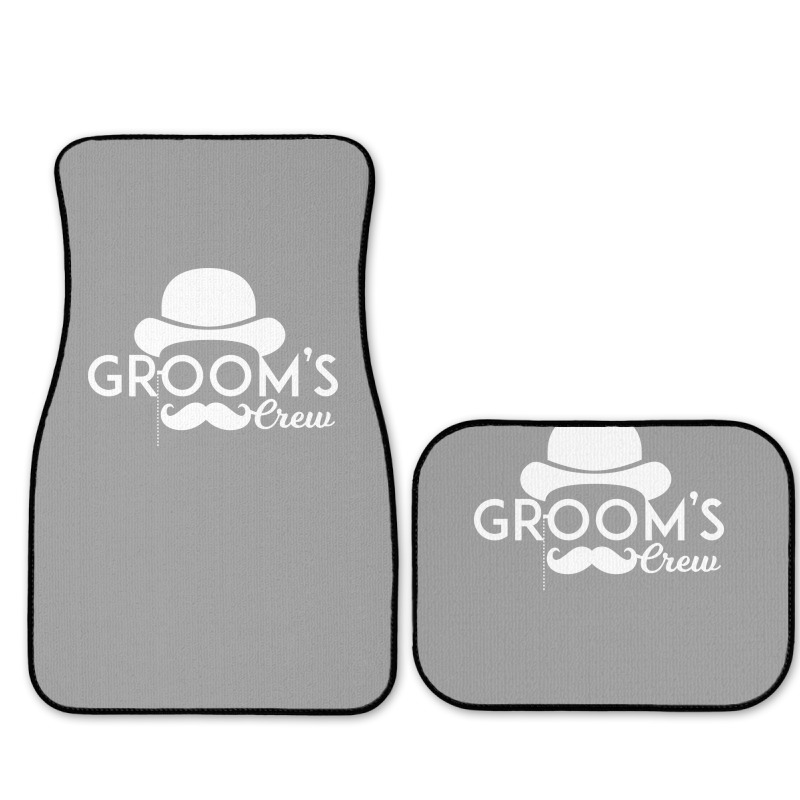 Bachelor Party Grooms Crew  Red Full Set Car Mats | Artistshot