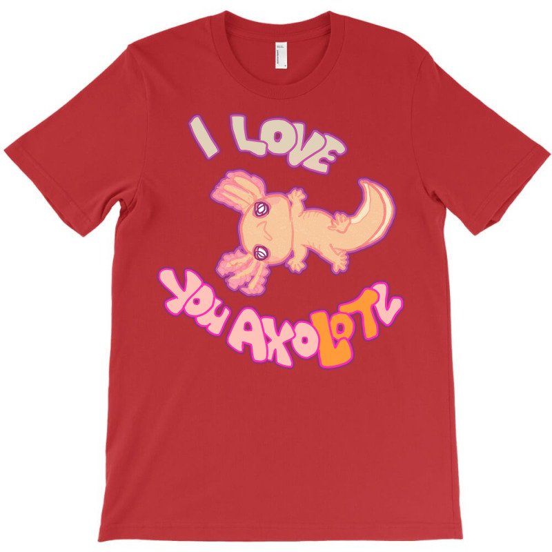 I Love You Axolotl Gold Mud Puppy Tshirt Aesthetic T-Shirt by oreilywendyo | Artistshot