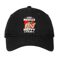 Sore Muscles Happy Pain Adjustable Cap | Artistshot